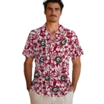 Georgia Bulldogs Hawaiian Shirt – Hibiscus Motif