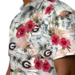 Georgia Bulldogs Hawaiian Shirt – Hibiscus Seaside