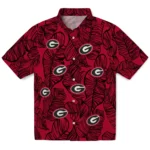 Georgia Bulldogs Hawaiian Shirt – Leaf Outline
