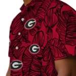 Georgia Bulldogs Hawaiian Shirt – Leaf Outline
