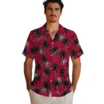 Georgia Bulldogs Hawaiian Shirt – Palm Tree Motif
