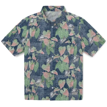 georgia southern eagles anthurium overlay blue hawaiian shirts best selling