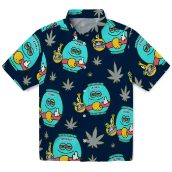 georgia southern eagles bong smile blue hawaiian shirts best selling