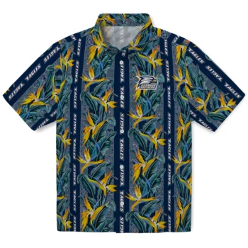 georgia southern eagles paradise vines blue hawaiian shirts best selling