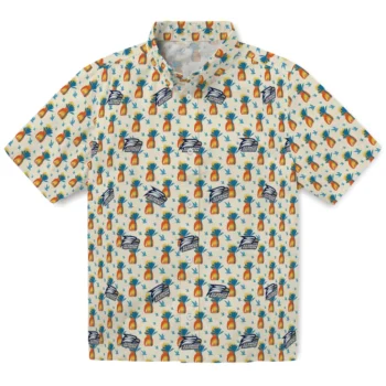 georgia southern eagles pineapple delight beige hawaiian shirts best selling