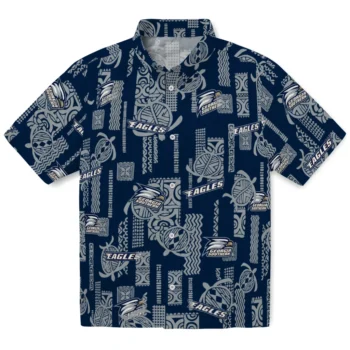 georgia southern eagles turtle lines blue hawaiian shirts best selling