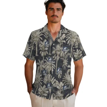 georgia southern eagles palm shadows blue hawaiian shirts fashion forward