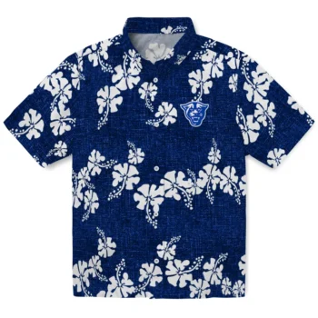 georgia state panthers hibiscus petals blue hawaiian shirts best selling