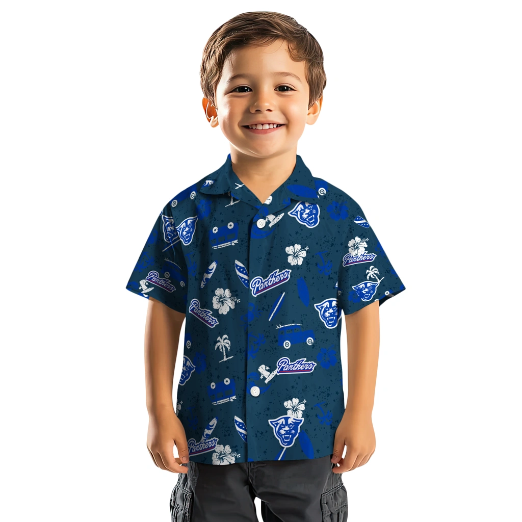 Georgia State Panthers Hawaiian Shirt - Beach Vibe georgia state panthers beach vibe navy hawaiian shirts top rated