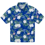 Georgia State Panthers Hawaiian Shirt – Flamingo and Hibiscus
