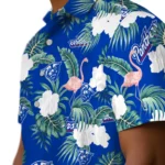 Georgia State Panthers Hawaiian Shirt – Flamingo and Hibiscus