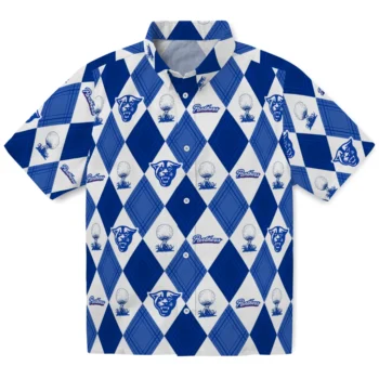 georgia state panthers balloon plaid blue hawaiian shirts best selling