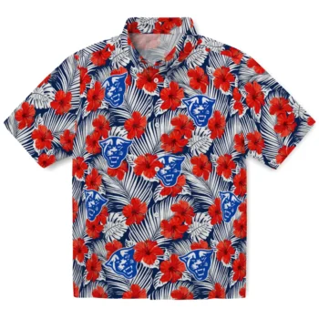 georgia state panthers hibiscus fiesta red royal blue hawaiian shirts best selling