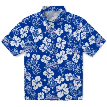 georgia state panthers hibiscus bloom blue hawaiian shirts best selling