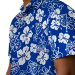 Georgia State Panthers Hawaiian Shirt – Hibiscus Flower Design