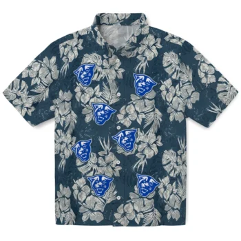 georgia state panthers hibiscus flowers navy blue hawaiian shirts best selling