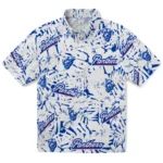 Georgia State Panthers Hawaiian Shirt – Hibiscus Overlay