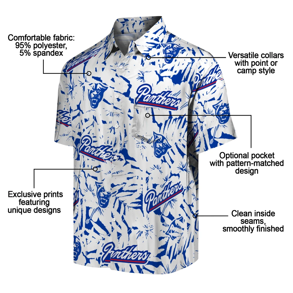 Georgia State Panthers Hawaiian Shirt - Hibiscus Overlay georgia state panthers hibiscus overlay hawaiian shirts new arrival