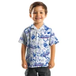 Georgia State Panthers Hawaiian Shirt – Hibiscus Overlay