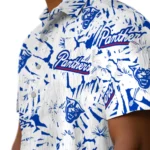 Georgia State Panthers Hawaiian Shirt – Hibiscus Overlay