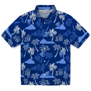 georgia state panthers palm and clouds blue hawaiian shirts best selling