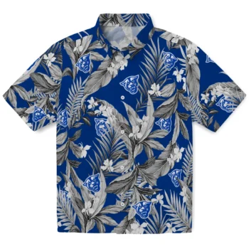 georgia state panthers palm leaves blue hawaiian shirts best selling