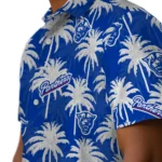 Georgia State Panthers Hawaiian Shirt – Palm Tree Motif