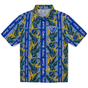 georgia state panthers paradise vines blue hawaiian shirts best selling