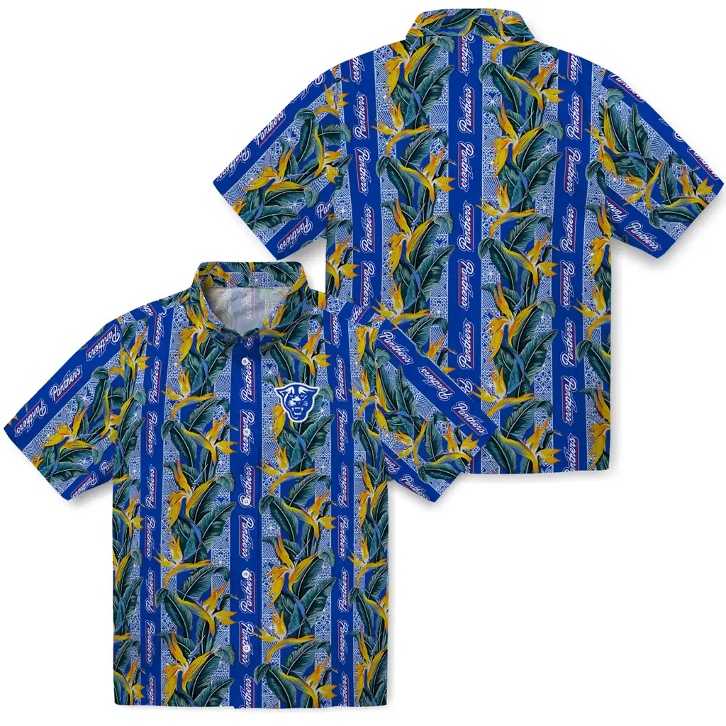 Georgia State Panthers Hawaiian Shirt - Paradise Vines georgia state panthers paradise vines blue hawaiian shirts high quality