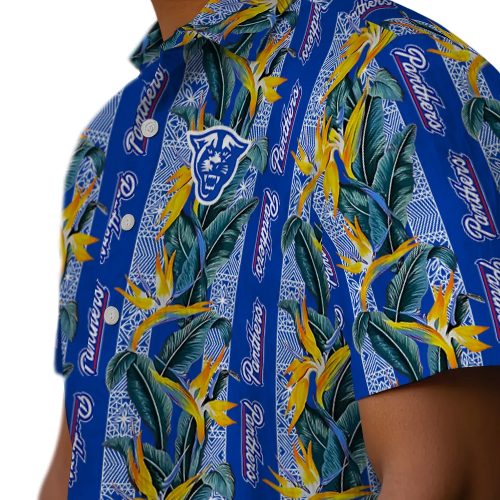 Georgia State Panthers Hawaiian Shirt - Paradise Vines georgia state panthers paradise vines blue hawaiian shirts trendy