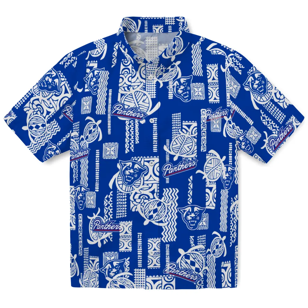 Georgia State Panthers Hawaiian Shirt - Turtle Lines georgia state panthers turtle lines blue hawaiian shirts best selling