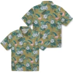 Georgia Tech Yellow Jackets Hawaiian Shirt – Flamingo and Hibiscus