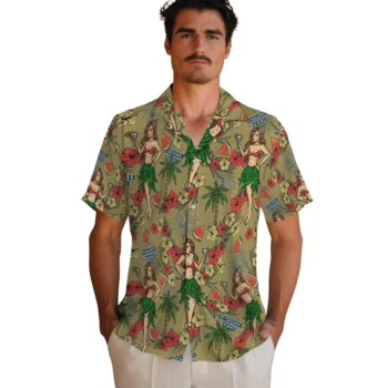 georgia tech yellow jackets hawaiian girls design gold hawaiian shirts fashion forward