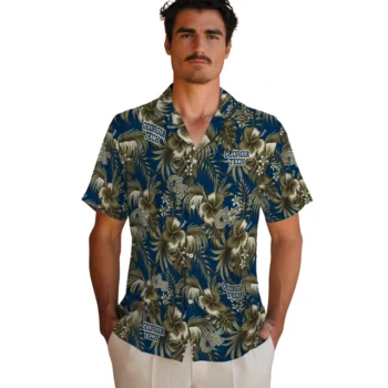 georgia tech yellow jackets hibiscus exotic gold hawaiian shirts fashion forward