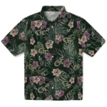 Georgia Tech Yellow Jackets Hawaiian Shirt – Hibiscus Leaves Pattern