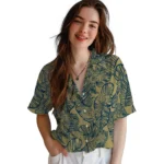 Georgia Tech Yellow Jackets Hawaiian Shirt – Leaf Outline