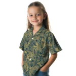 Georgia Tech Yellow Jackets Hawaiian Shirt – Leaf Outline