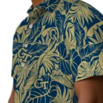 Georgia Tech Yellow Jackets Hawaiian Shirt – Monstera Layer