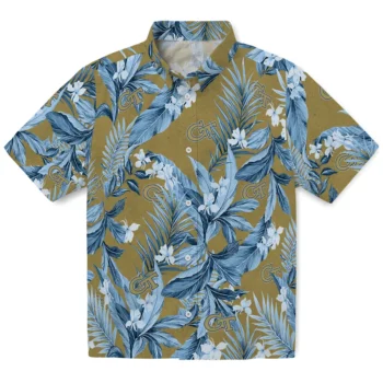 georgia tech yellow jackets palm leaves gold hawaiian shirts best selling
