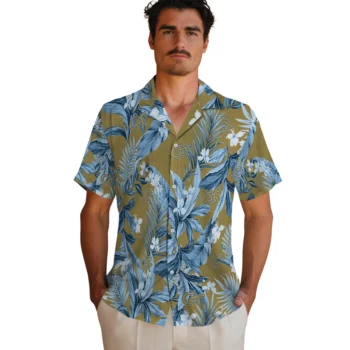 georgia tech yellow jackets palm leaves gold hawaiian shirts fashion forward