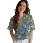 Georgia Tech Yellow Jackets Hawaiian Shirt – Palm Leaves