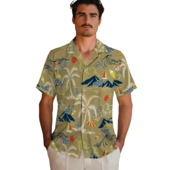 georgia tech yellow jackets palm tree island gold hawaiian shirts fashion forward