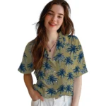 Georgia Tech Yellow Jackets Hawaiian Shirt – Palm Tree Motif