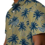 Georgia Tech Yellow Jackets Hawaiian Shirt – Palm Tree Motif