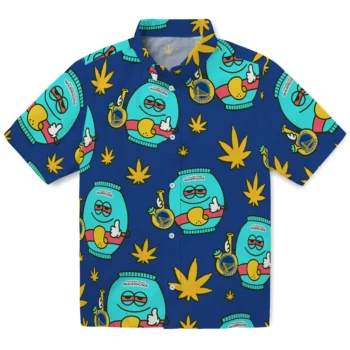 golden state warriors bong smile blue hawaiian shirts best selling