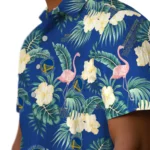 Golden State Warriors Hawaiian Shirt – Flamingo and Hibiscus