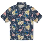 Golden State Warriors Hawaiian Shirt – Flamingo Hibiscus