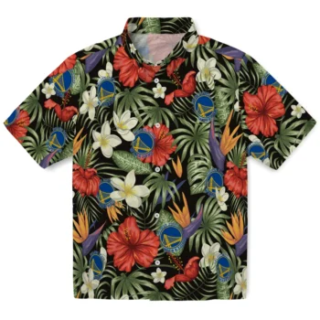 golden state warriors hibiscus bird hawaiian shirts best selling
