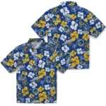 Golden State Warriors Hawaiian Shirt – Hibiscus Flower Design