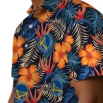 Golden State Warriors Hawaiian Shirt – Hibiscus Foliage